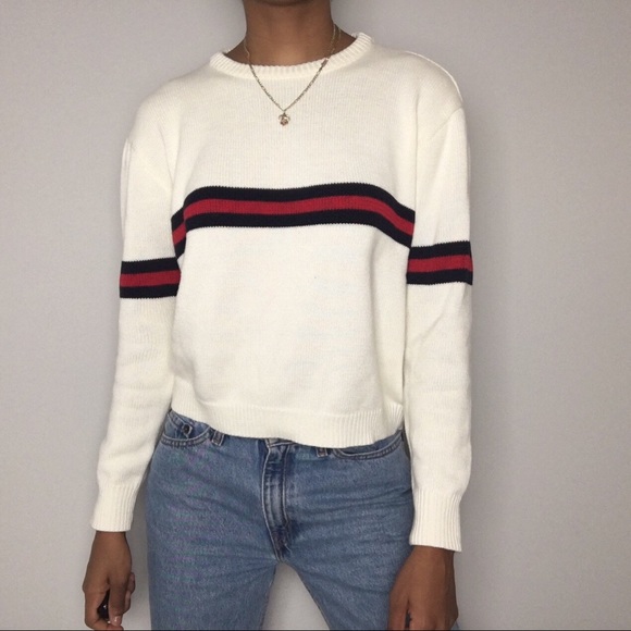 Brandy Melville Sweaters - SOLD! Brandy Melville Bernadette Striped Sweater Knit